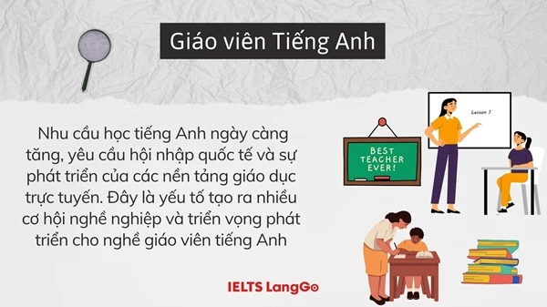 Giáo viên tiếng Anh là một trong các ngành nghề hot hiện nay