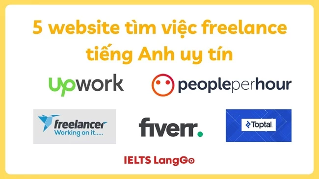 5 website tìm việc freelance tiếng Anh uy tín