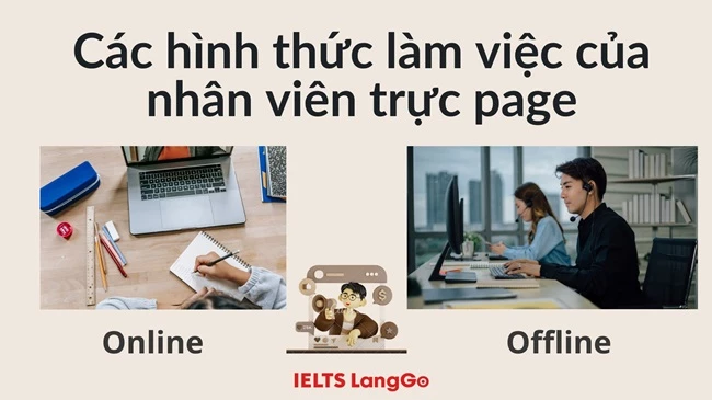 Các hình thức làm việc của nhân viên trực page