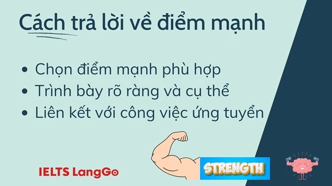 Cách trả lời điểm mạnh điểm yếu khi phỏng vấn