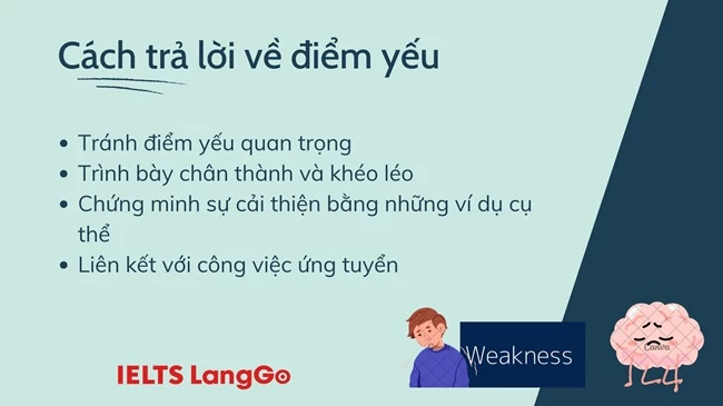 Cách trả lời điểm yếu khi phỏng vấn