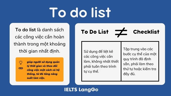 Khái niệm To do list