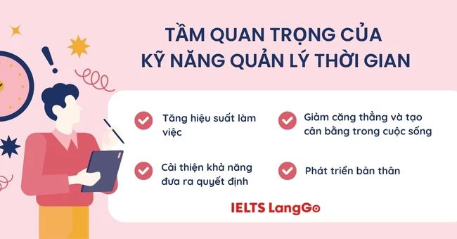 Lợi ích của kỹ năng quản lý thời gian