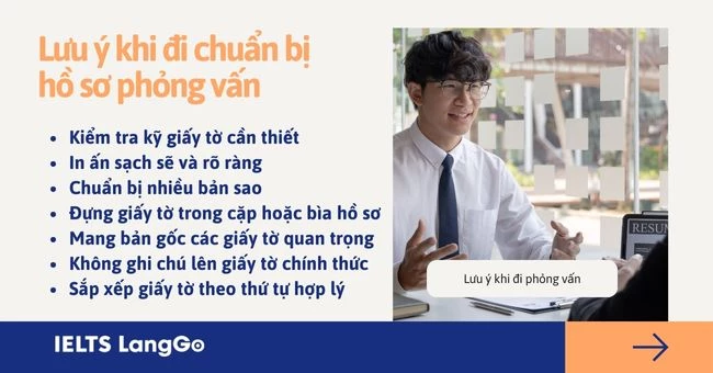 Lưu ý khi đi phỏng vấn