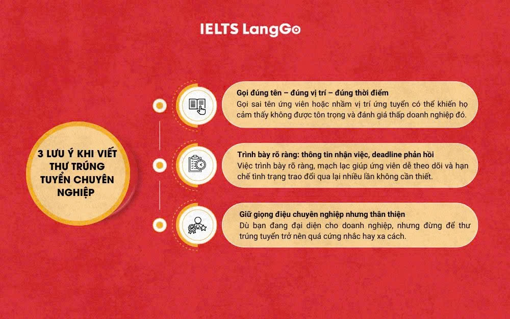 Những lưu ý khi viết thư mời phỏng vấn