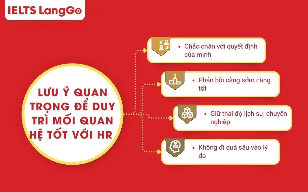 Lưu ý quan trọng khi từ chối phỏng vấn