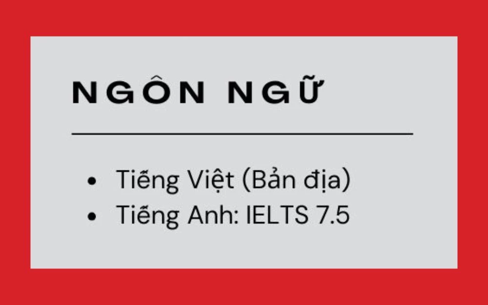 Trình bày trình độ ngoại ngữ trong đơn xin việc chuyên nghiệp