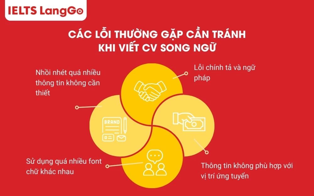 Các lỗi thường gặp cần tránh khi viết CV song ngữ