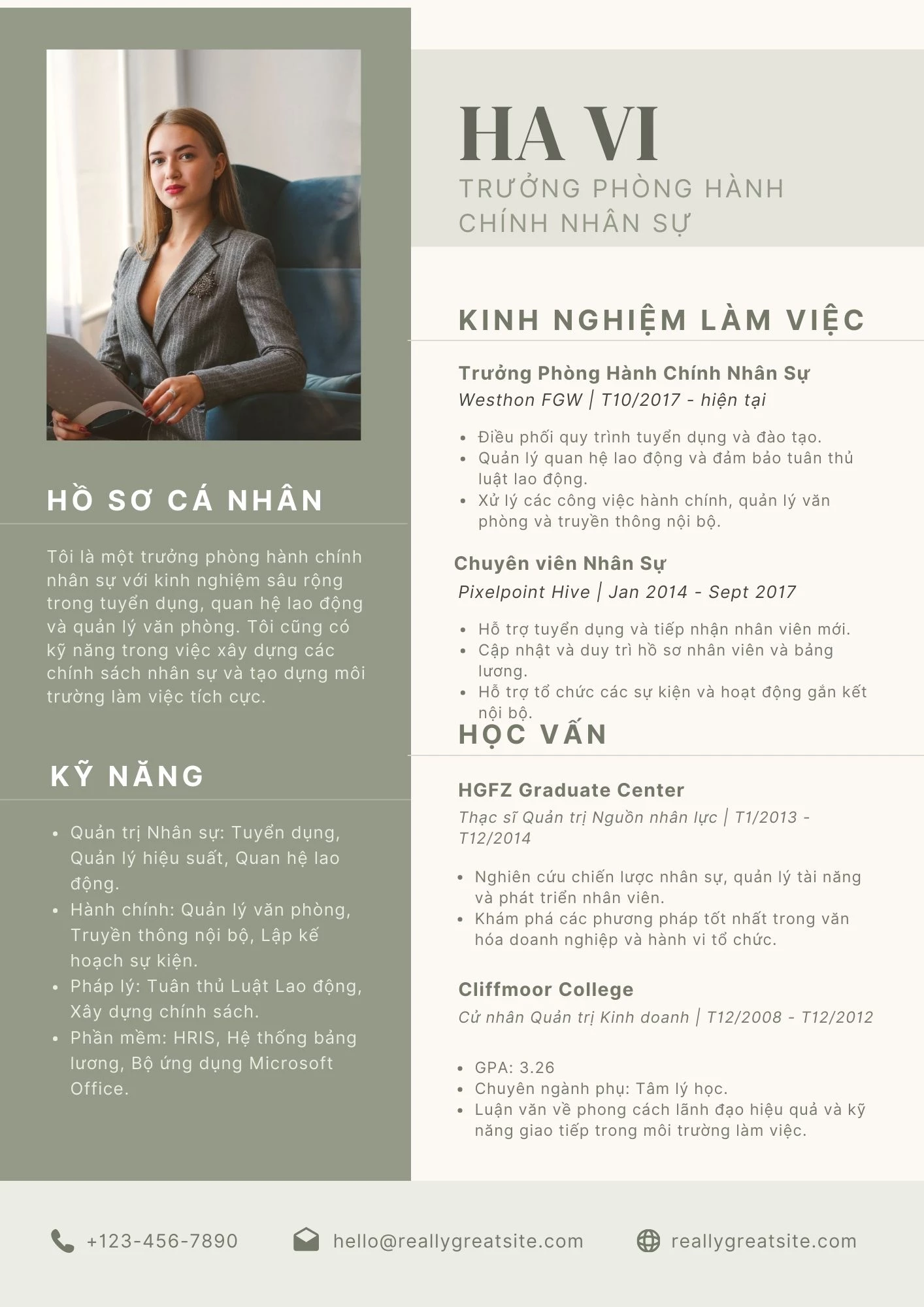 CV cá nhân cần có trong hồ sơ xin việc