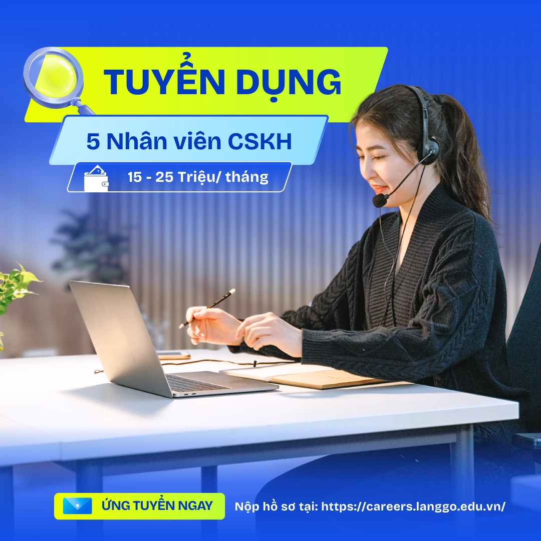 Mẫu thông báo tuyển dụng nhân sự chăm sóc khách hàng