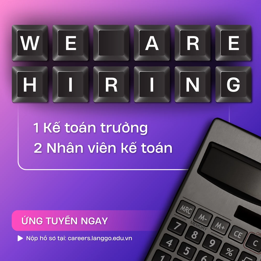 Mẫu thông báo tuyển dụng nhân sự - Chuyên viên kế toán
