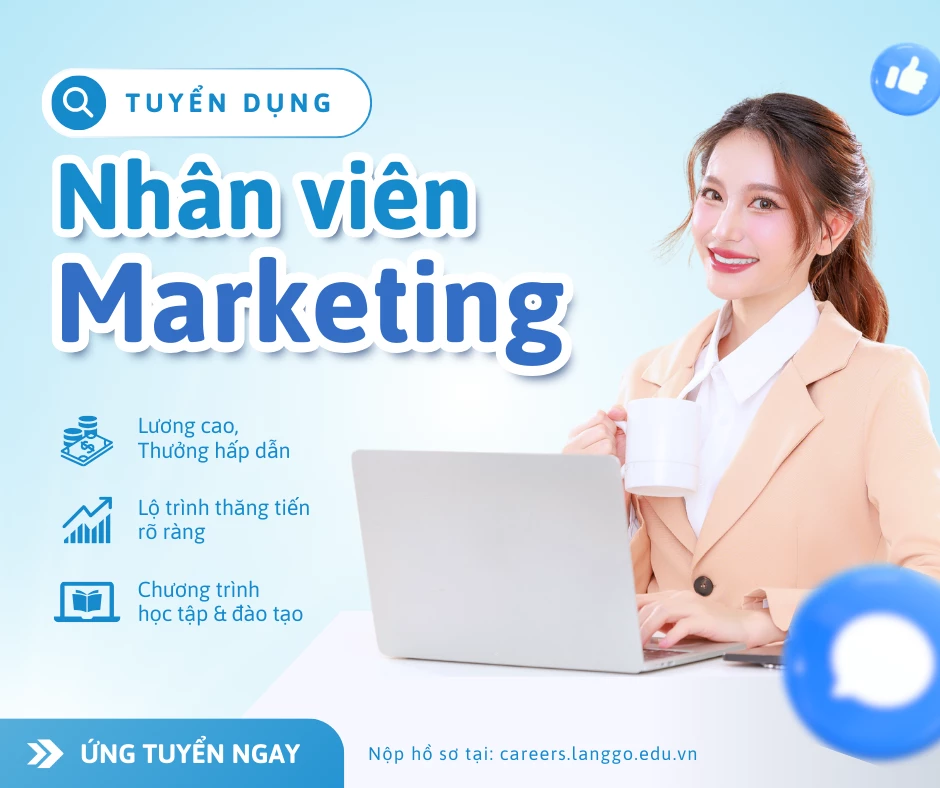 Mẫu thông báo tuyển dụng nhân sự chuyên viên marketing