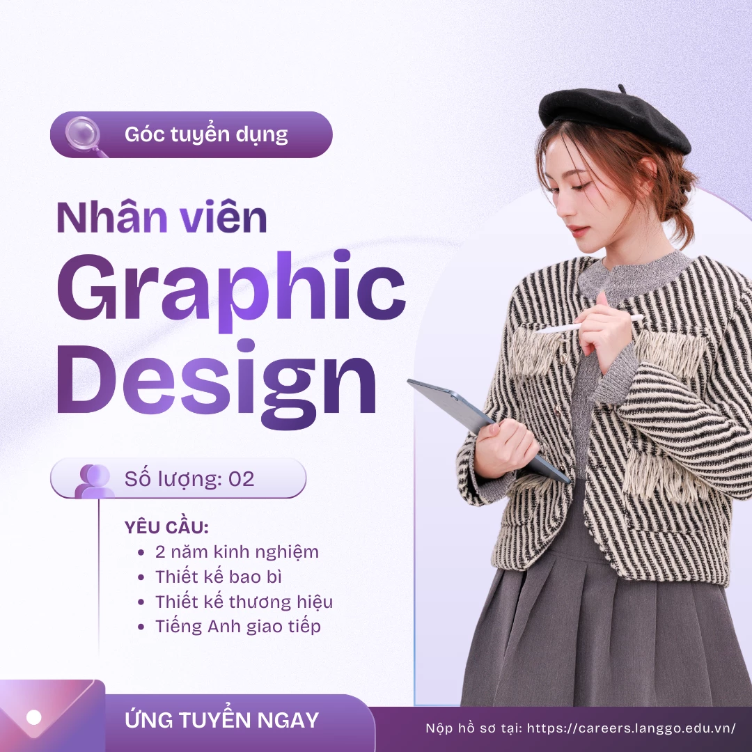 Mẫu thông báo tuyển dụng bằng hình ảnh/video