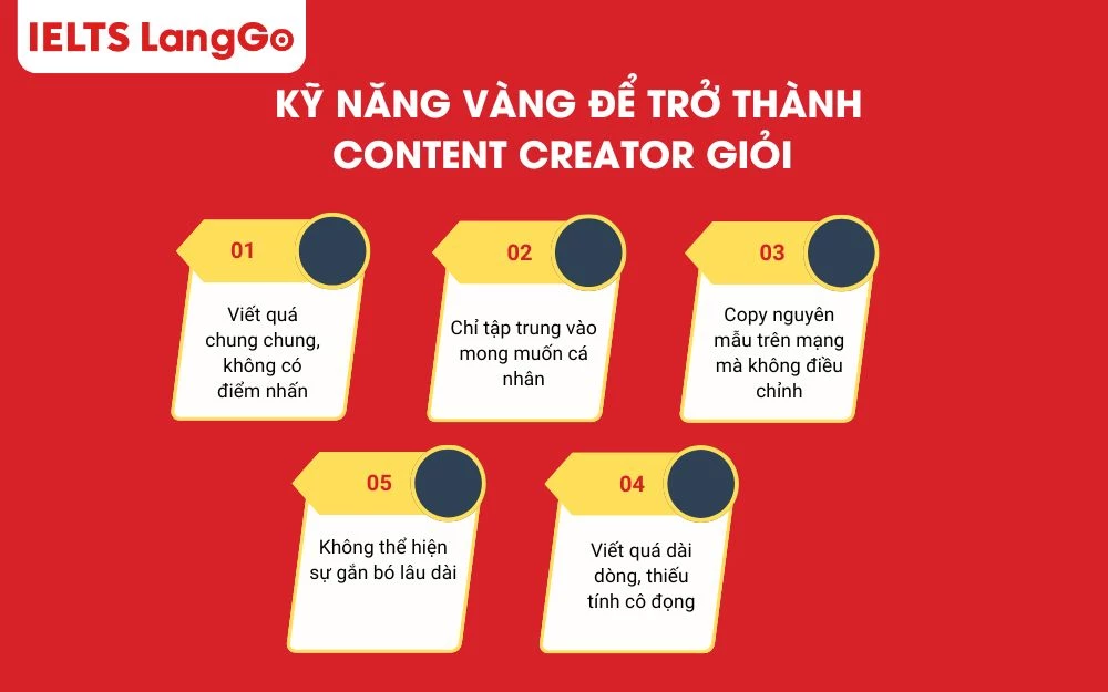 Phần mục tiêu nghề nghiệp trong CV Tester nên tránh viết chung chung hoặc thiếu trọng tâm