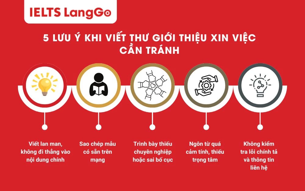 5 Lưu ý khi viết thư giới thiệu xin việc cần tránh