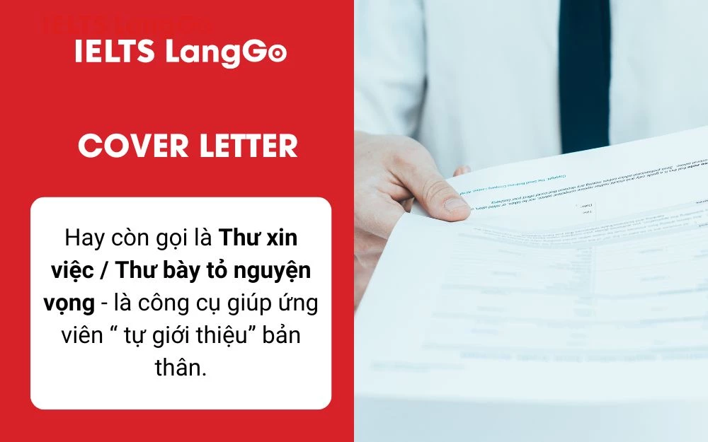 Cover Letter trình bày lý do ứng viên ứng tuyển vào vị trí