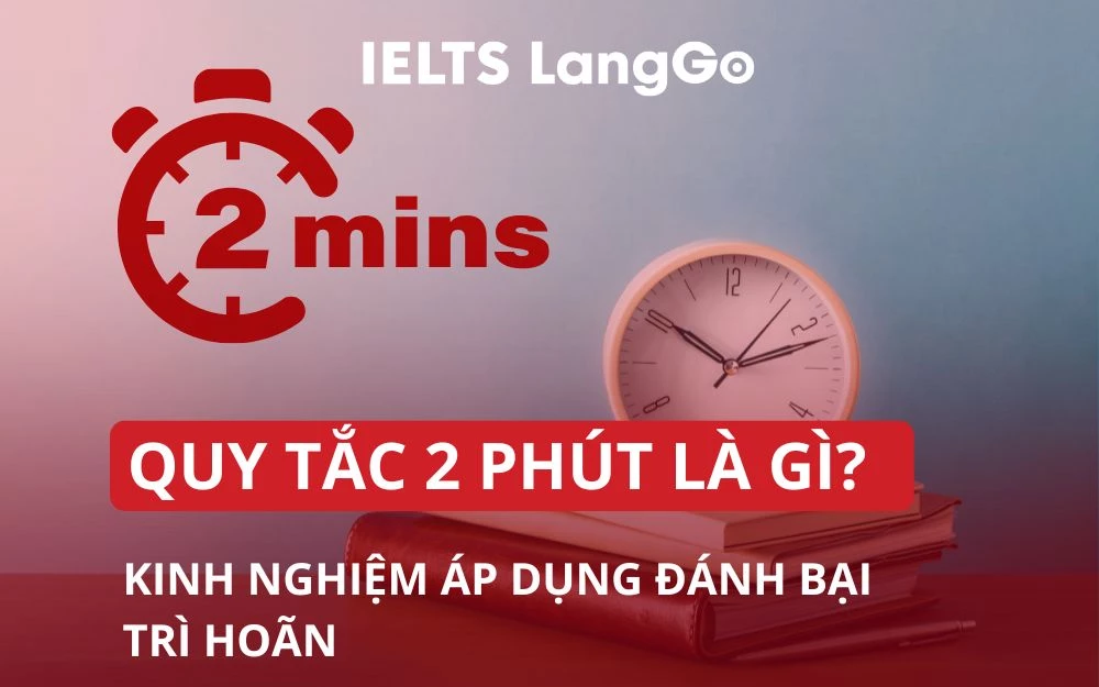 QUY TẮC 2 PHÚT LÀ GÌ? KINH NGHIỆM ÁP DỤNG ĐỂ ĐÁNH BẠI TRÌ HOÃN