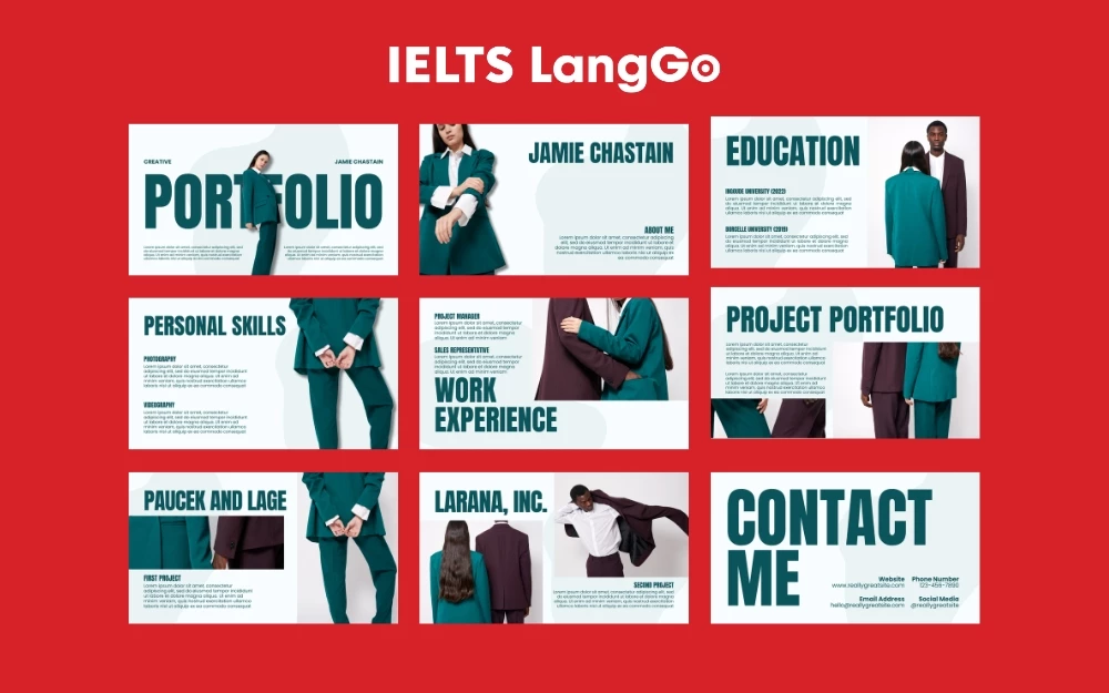 Mẫu Portfolio chuyên nghiệp cho chuyên gia marketing