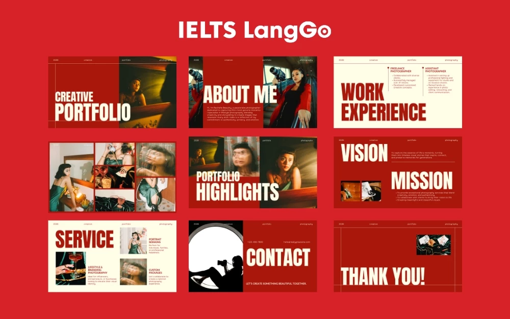 Mẫu portfolio đậm dấu ấn cá nhân