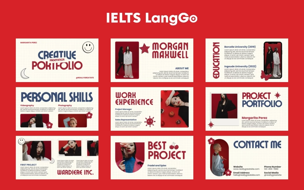 Mẫu Portfolio truyền thông digital độc đáo