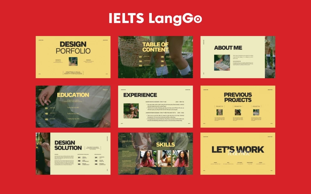 Portfolio designer từ ý tưởng đến sản phẩm