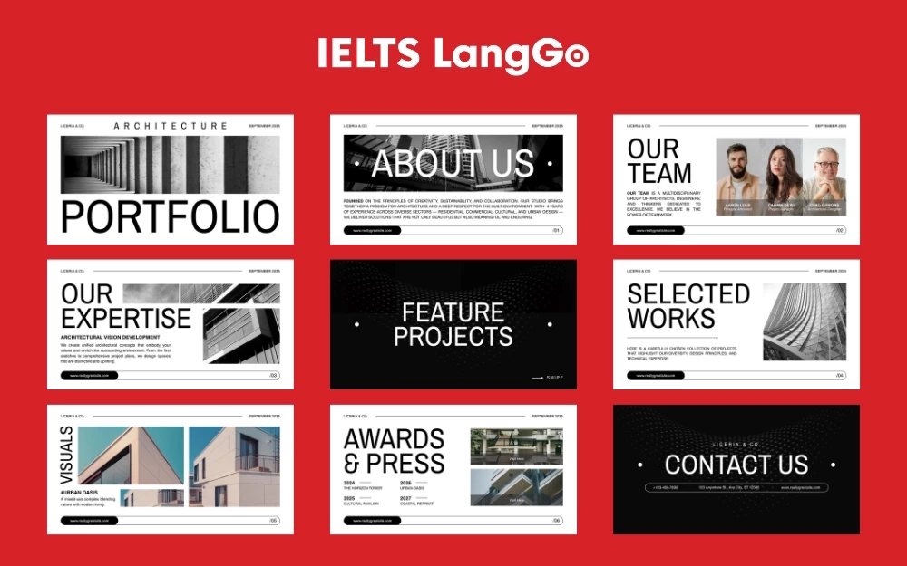 Portfolio kiến trúc thiết kế hiện đại