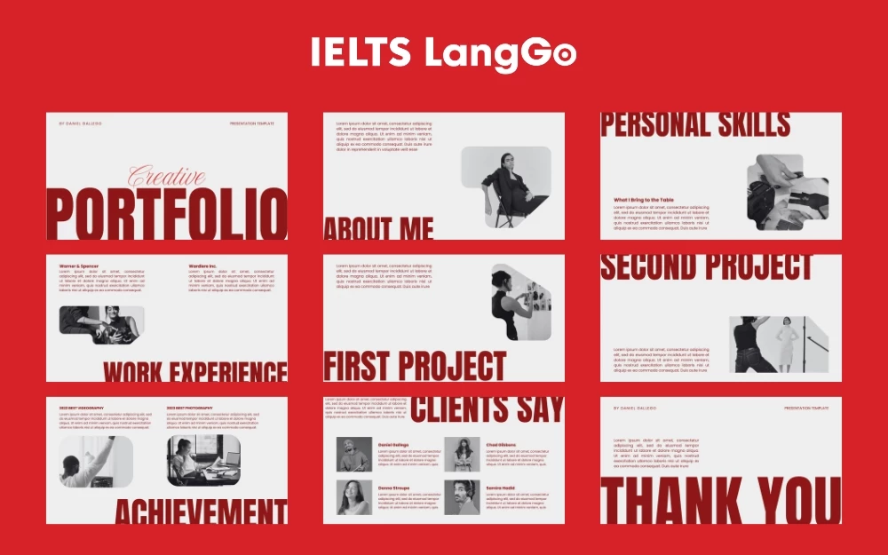 Portfolio với thiết kế đơn giản nhưng mạnh mẽ