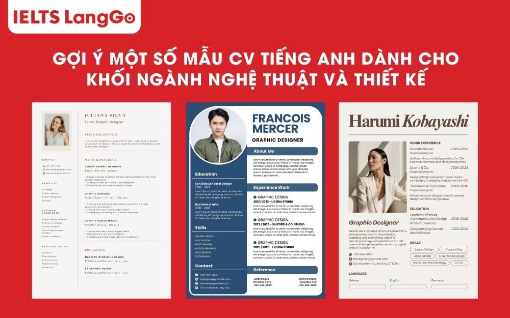 Những mẫu CV ngành nghệ thuật và thiết kế gây ấn tượng