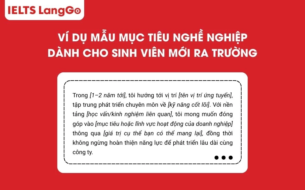 LangGo Careers gợi ý cho bạn mẫu viết mục tiêu nghề nghiệp ấn tượng