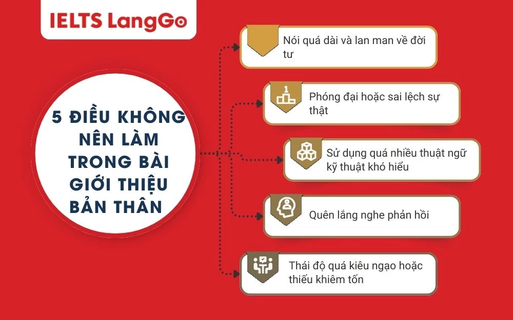 5 Điều không nên làm trong bài giới thiệu bản thân khi phỏng vấn