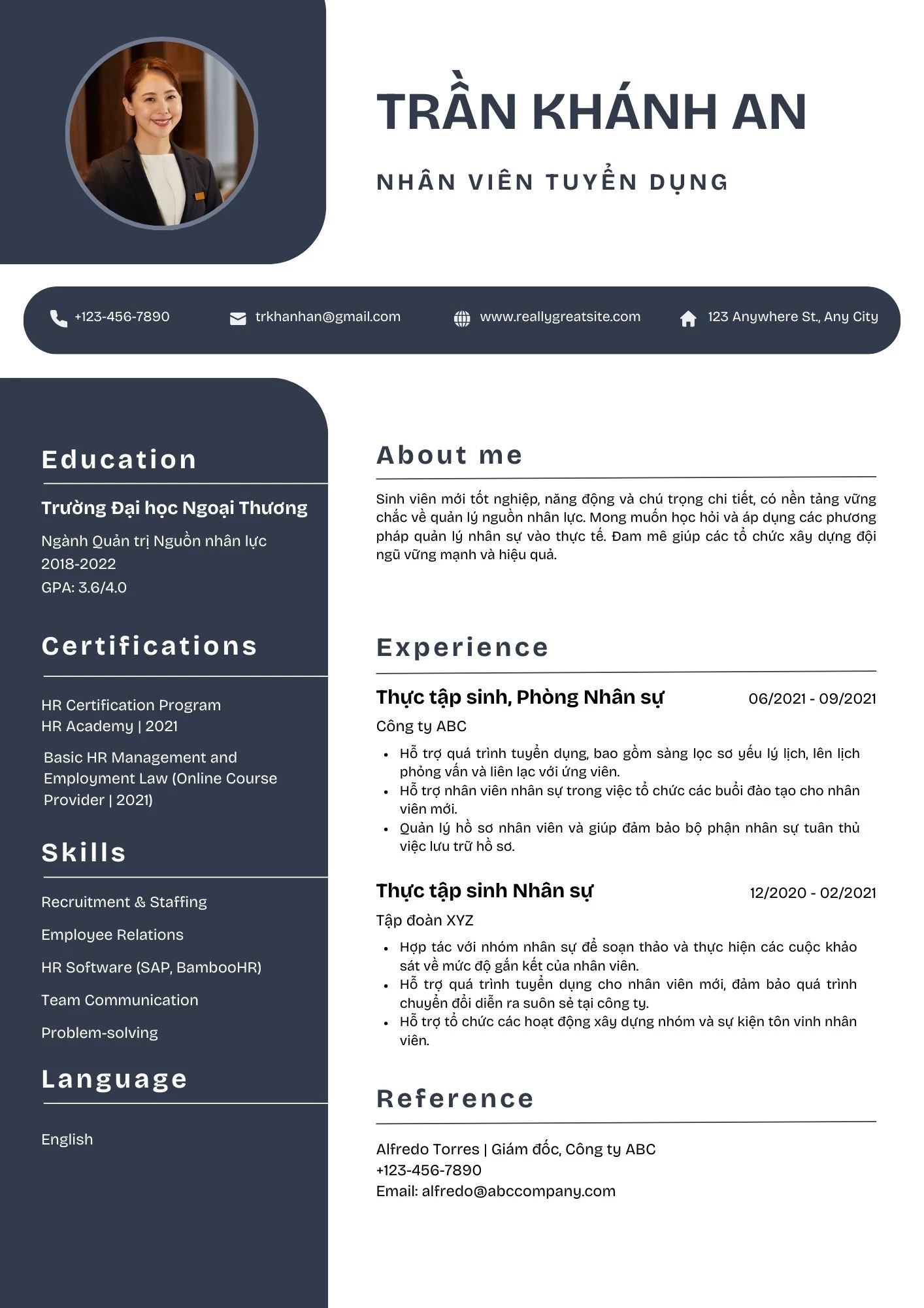 Mẫu CV phổ biến trong tuyển dụng