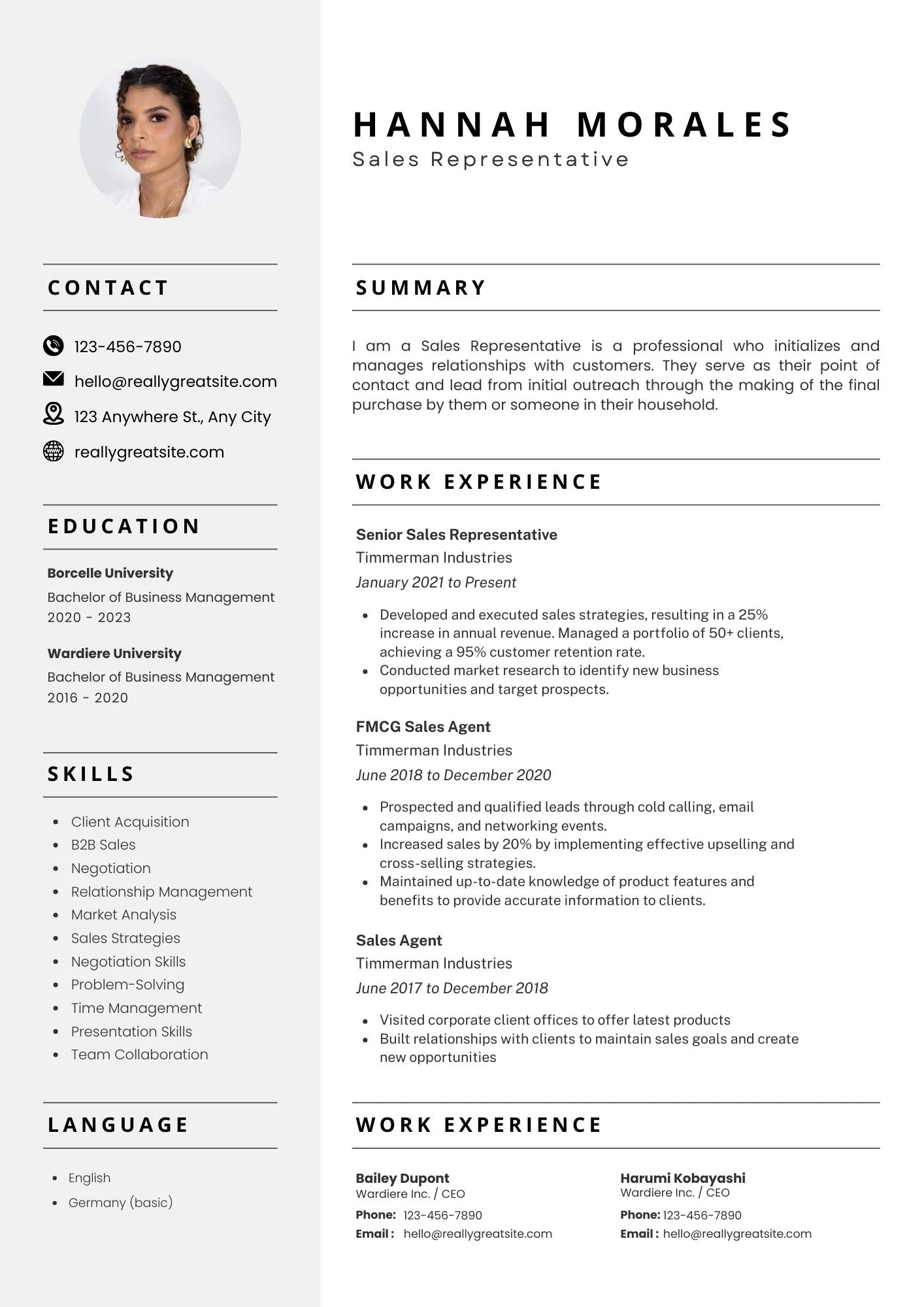 Mẫu CV bố cục khoa học, đúng chuẩn nhà tuyển dụng