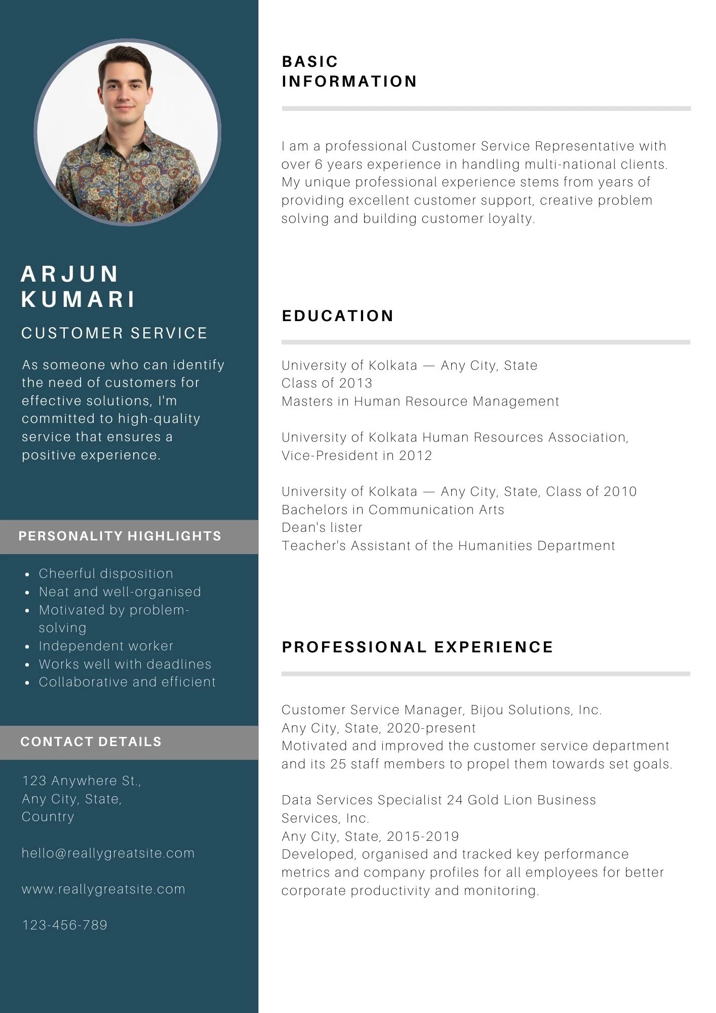 CV phù hợp sử dụng khi ứng tuyển doanh nghiệp dịch vụ