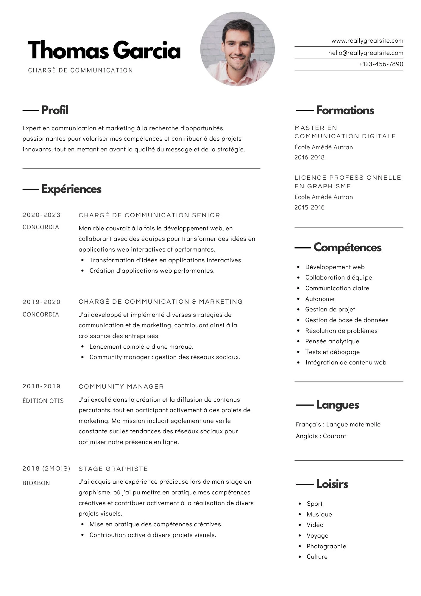 CV trình bày nhất quán, hạn chế lỗi hình thức