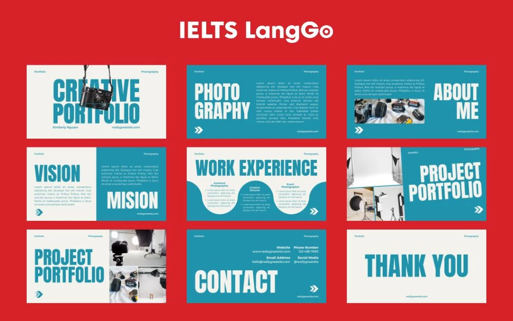 Mẫu dành cho Nhiếp ảnh gia