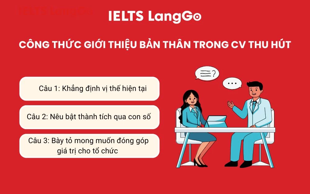 Công thức 3 câu giới thiệu bản thân trong CV hiệu quả
