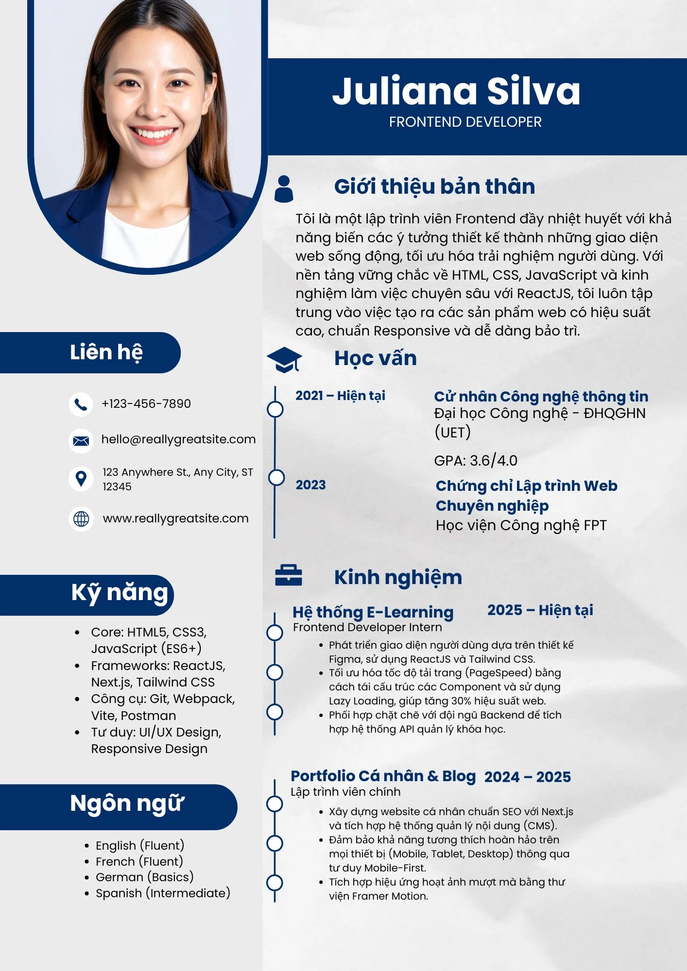 CV Frontend Developer