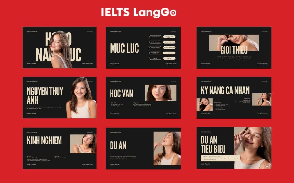 Mẫu hồ sơ năng lực dành cho khối ngành hành chính văn phòng