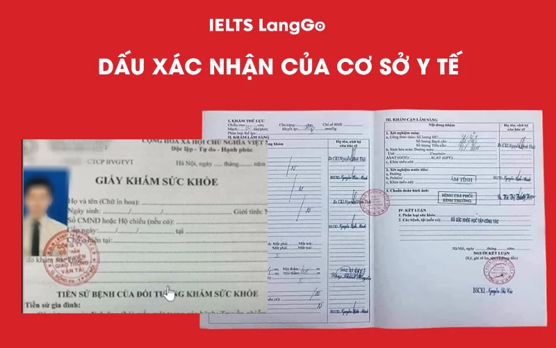 Giấy khám sức khỏe phải đầy đủ xác nhận của cơ sở y tế