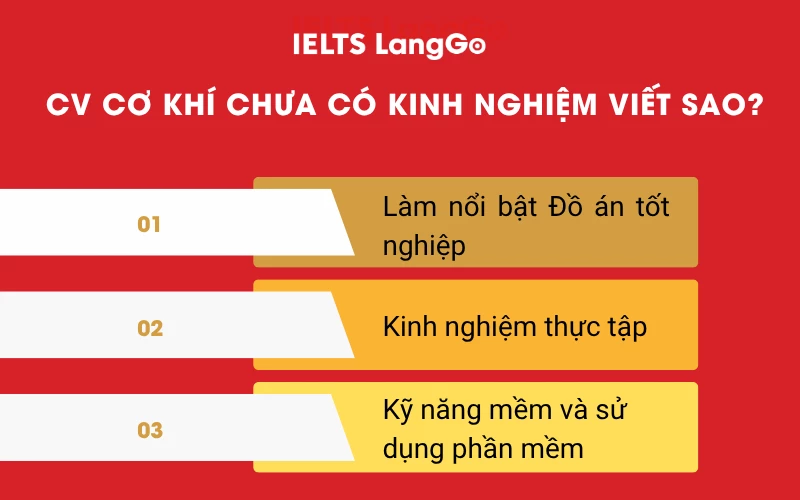 CV cơ khí chưa có kinh nghiệm viết sao?