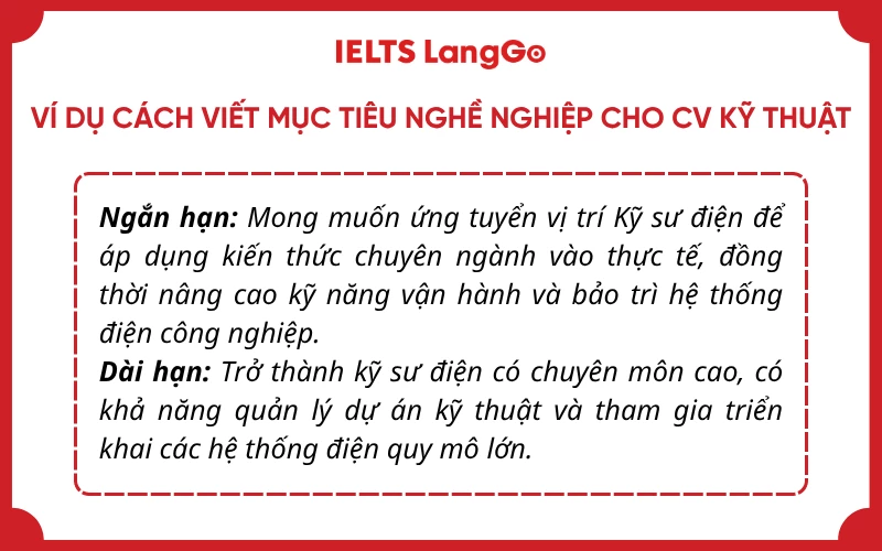 Ví dụ cách viết mục tiêu nghề nghiệp đối với sinh viên mới ra trường