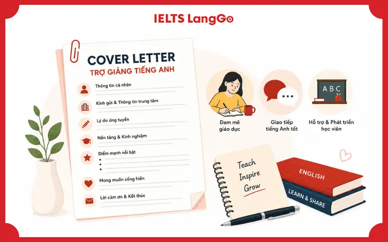 Mẫu Cover Letter cho trợ giảng tiếng Anh bằng tiếng Việt