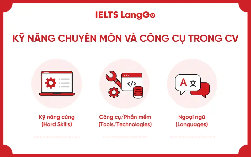 Kỹ năng chuyên môn và công cụ trong CV Harvard