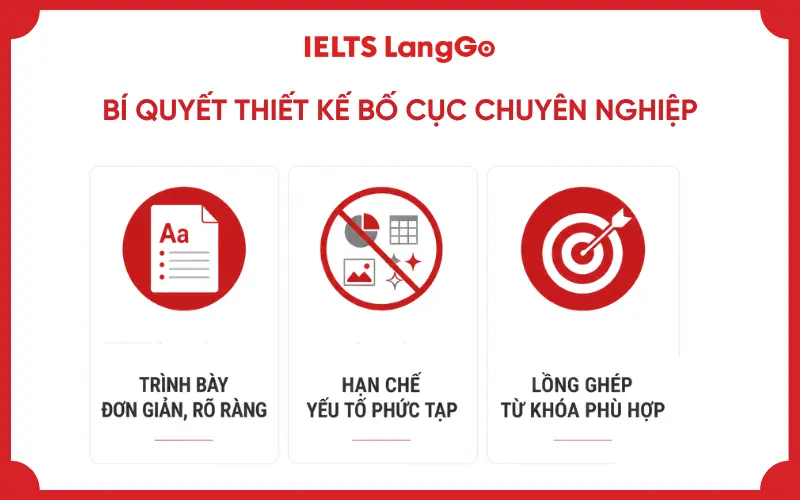 Bí quyết Thiết kế bố cục chuyên nghiệp, chuẩn ATS