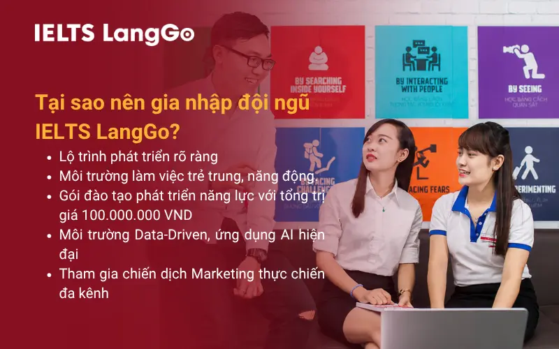 Lý do IELTS LangGo là môi trường được nhiều nhân sự Marketing quan tâm