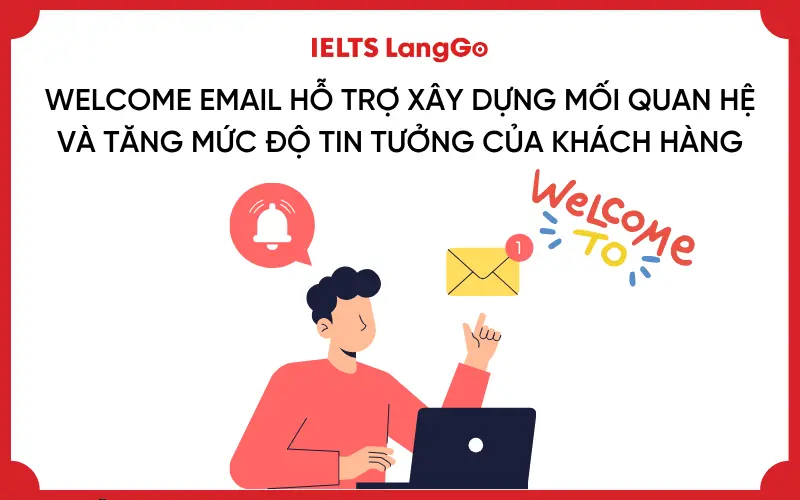 Welcome Email giúp doanh nghiệp tạo ấn tượng đầu tiên với khách hàng mới