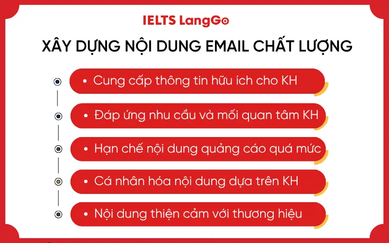Xây dựng nội dung email chất lượng hướng tới khách hàng