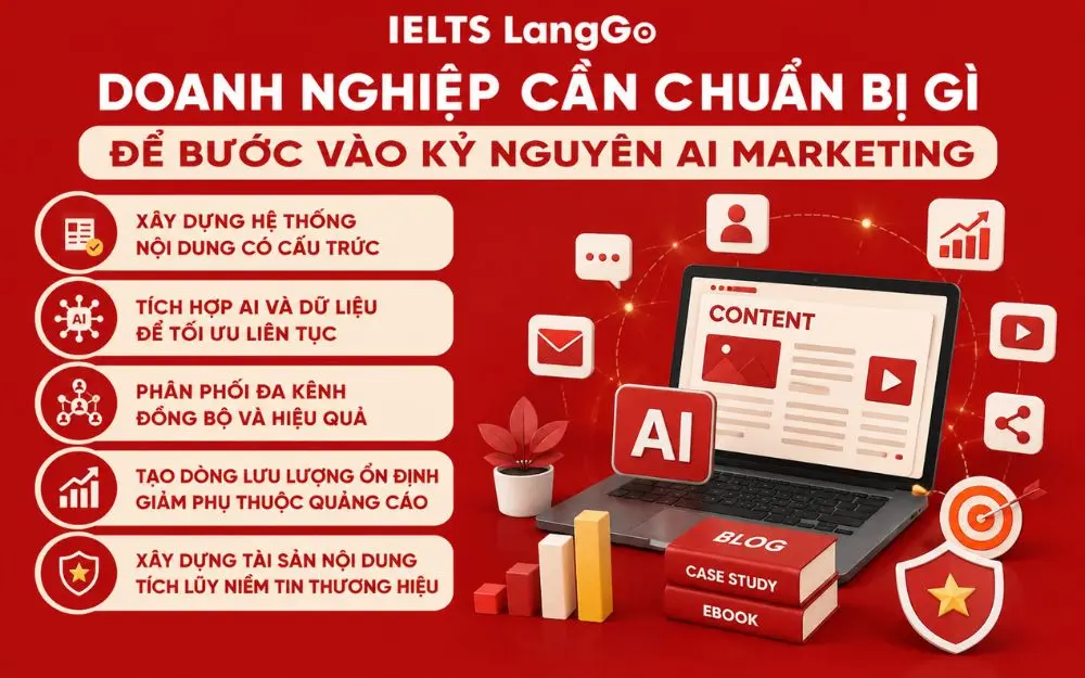 Doanh nghiệp cần chuẩn bị hệ thống nội dung, tích hợp AI và phân phối đa kênh để tăng trưởng bền vững.