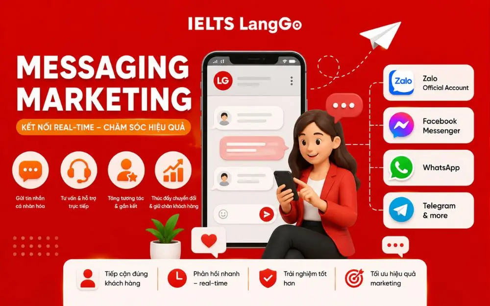 Messaging Marketing giúp doanh nghiệp kết nối khách hàng nhanh chóng và cá nhân hóa hiệu quả