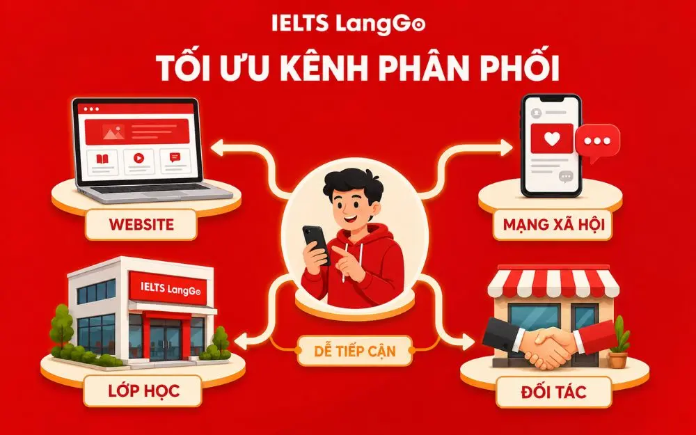 Kênh phân phối thuận tiện giúp khách hàng dễ tiếp cận và mua hàng.